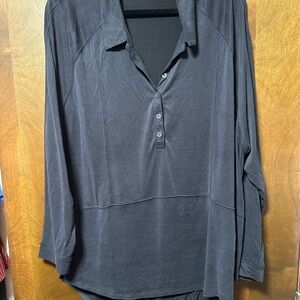 We The Free Charcoal Button Down Shirt